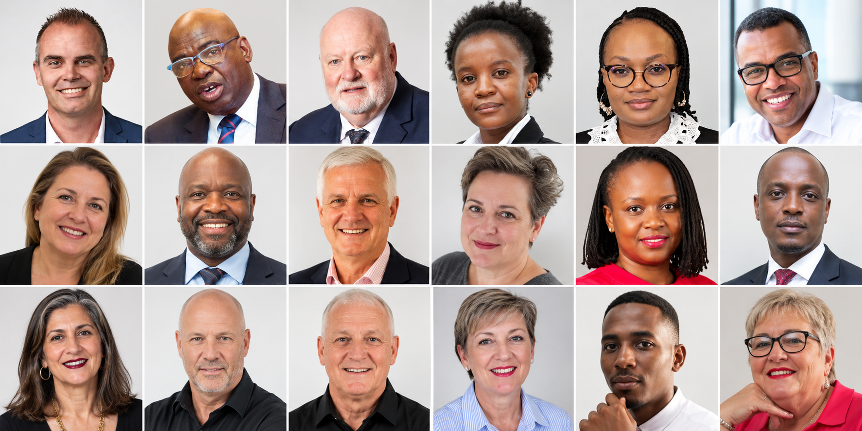 Corporate Team Headshot Grid
